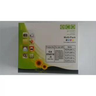   Utángyártott CANON CLI-571XL Tintapatron Multipack BKCMY 5db-os ECOPIXEL BRAND