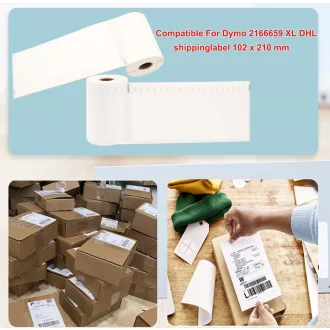   Utángyártott DYMO 2166659 Csomagcimke DHL öntapadós 102 x 210mm 140db/tekercs