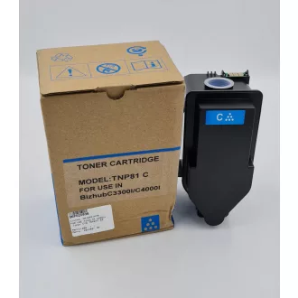   Utángyártott MINOLTA C3300i TNP81C toner Cyan 9000 oldal kapacitás  RZ